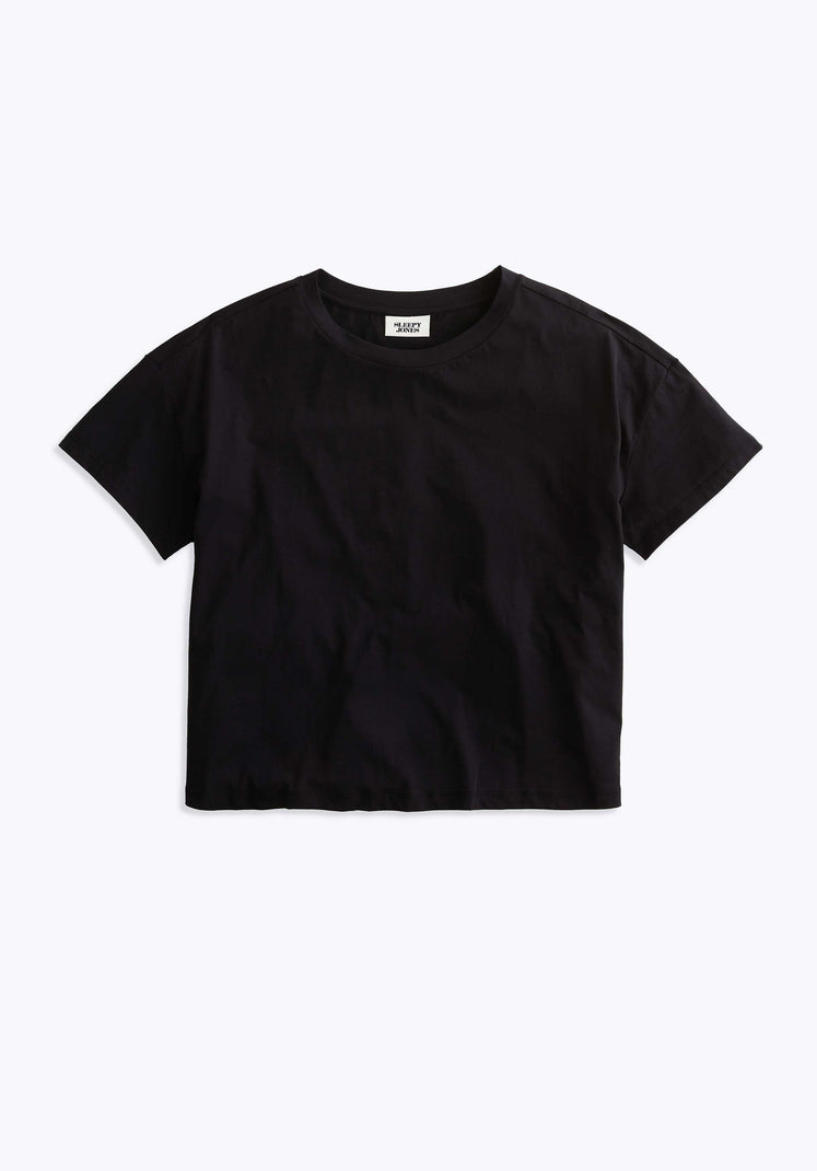 SLEEPY JONES | Agnes T-Shirt in Black - Women's Loungewear Tops